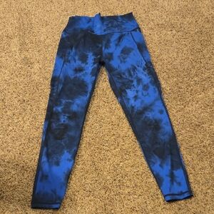 Senita Athletics Large Pace Pants Blue Tie Die